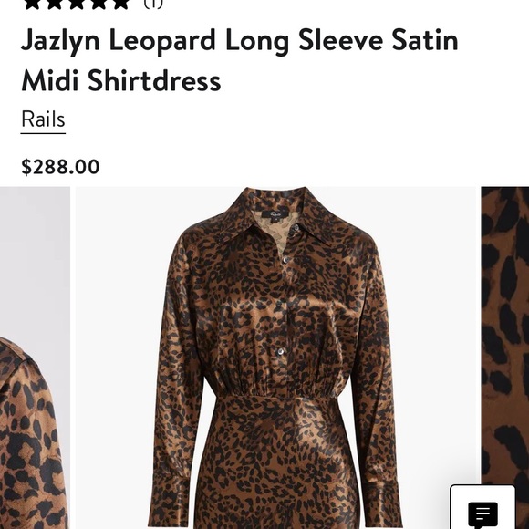 Rails Jazlyn Leopard Satin Shirtdress - Picture 3 of 10